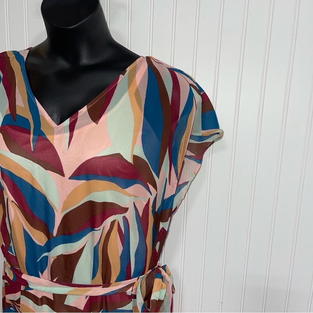 Lane Bryant Multicolor Midi Dress with Elegant Design - Picture 2 of 8